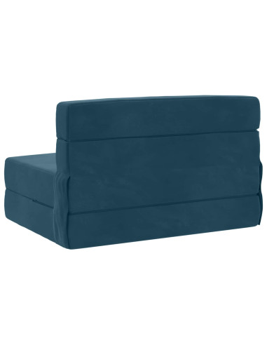Divano Letto Pieghevole Blu 70 x 72 x 60 cm Tessuto