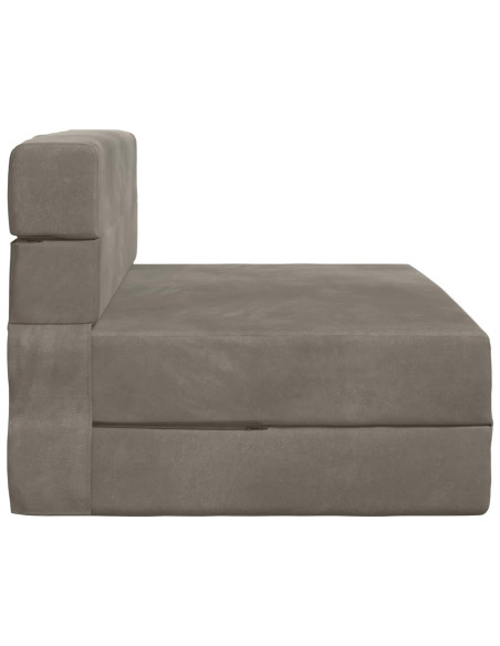 Divano Letto Pieghevole Grigio Chiaro 70 x 72 x 60 cm Tessuto