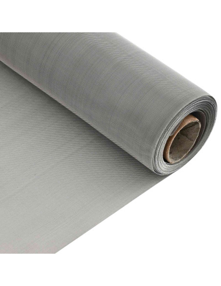 Rete per schermatura 100 x 500 cm 60 Mesh Argento