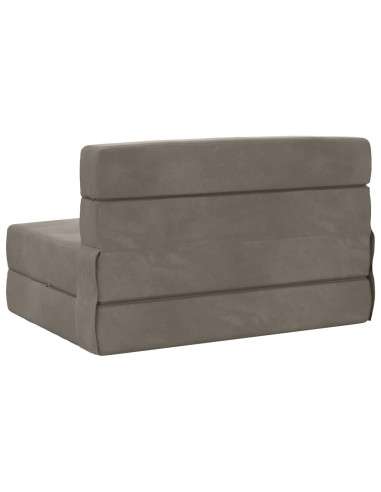 Divano Letto Pieghevole Grigio Chiaro 70 x 72 x 60 cm Tessuto