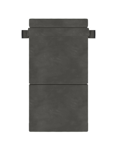 Divano Letto Pieghevole Grigio Scuro 70 x 72 x 60 cm Tessuto