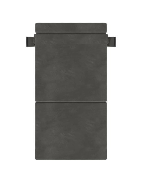 Divano Letto Pieghevole Grigio Scuro 70 x 72 x 60 cm Tessuto