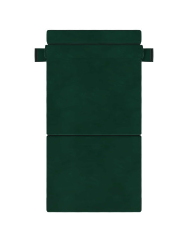 Divano Letto Pieghevole Verde Scuro 70 x 72 x 60 cm Tessuto