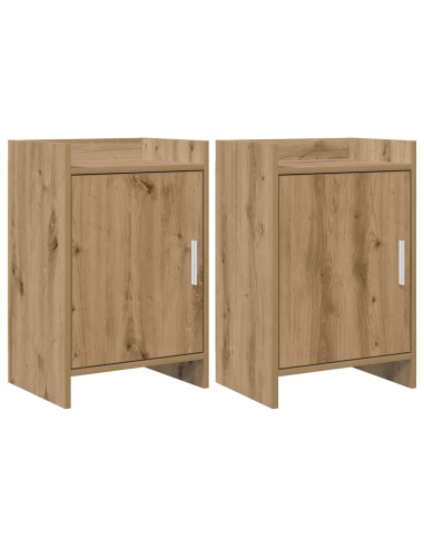 Comodini 2 pcs Rovere Artigianale 40 x 30 x 60 cm