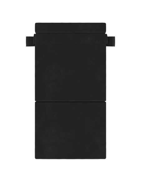 Divano Letto Pieghevole Nero 70 x 72 x 60 cm Tessuto