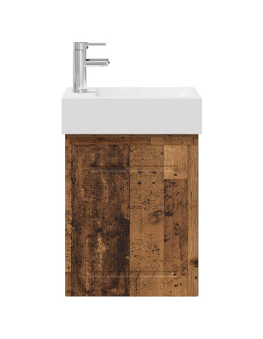 Mobile bagno con rubinetto Legno antico 45,5 x 22,5 x 84 cm