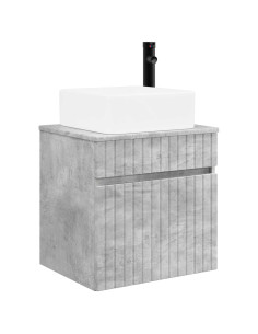 Mobile lavabo da parete Grigio Cemento 49 x 41 x 63 cm