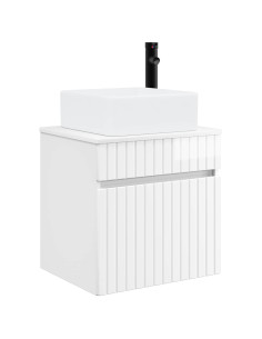 Mobile lavabo da parete Bianco Lucido 49 x 41 x 63 cm