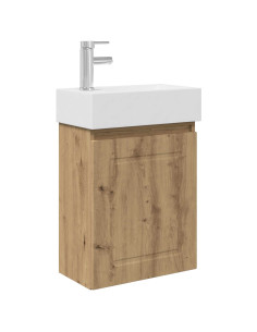 Mobile bagno con rubinetto Rovere Artigianale 2