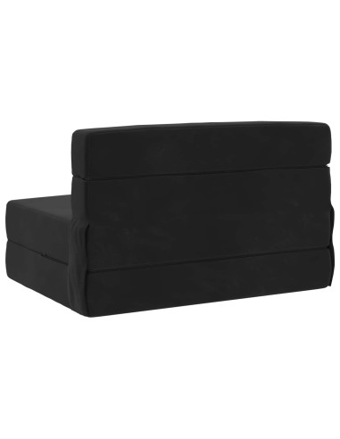 Divano Letto Pieghevole Nero 70 x 72 x 60 cm Tessuto