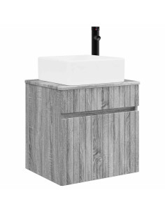 Mobile lavabo da parete Sonoma grigio 49 x 41 x 63 cm