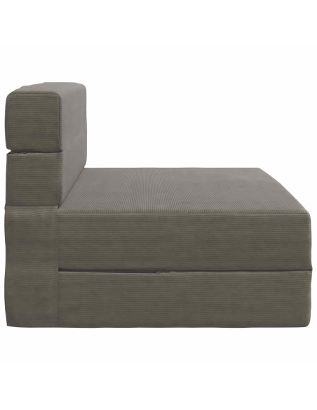 Divano Letto Pieghevole Grigio Chiaro 70 x 72 x 60 cm Tessuto