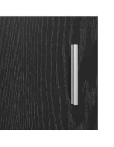 Comodini 2 pcs Rovere Nero 40 x 30 x 60 cm Legno ingegnerizzato