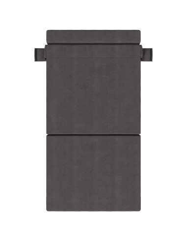 Divano Letto Pieghevole Grigio Scuro 70 x 72 x 60 cm Tessuto