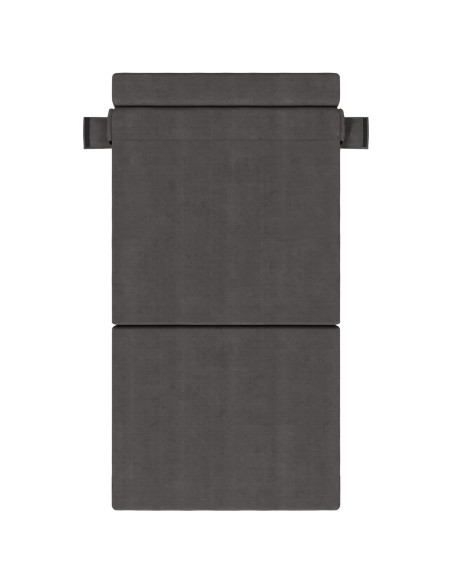 Divano Letto Pieghevole Grigio Scuro 70 x 72 x 60 cm Tessuto