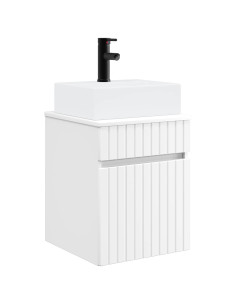 Mobile Lavabo da Parete Bianco 39 x 41 x 62,5 cm