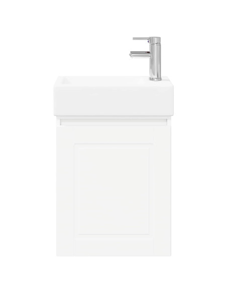 Mobile bagno con rubinetto Bianco 45,5 x 22,5 x 84 cm