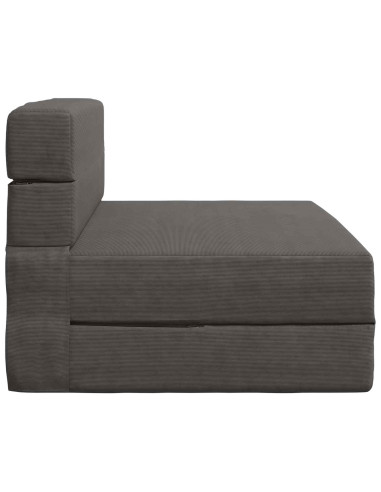 Divano Letto Pieghevole Grigio Scuro 70 x 72 x 60 cm Tessuto