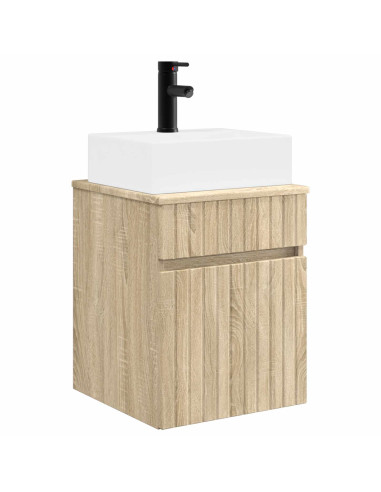 Mobile Lavabo da Parete Rovere Sonoma 39 x 41 x 62,5 cm
