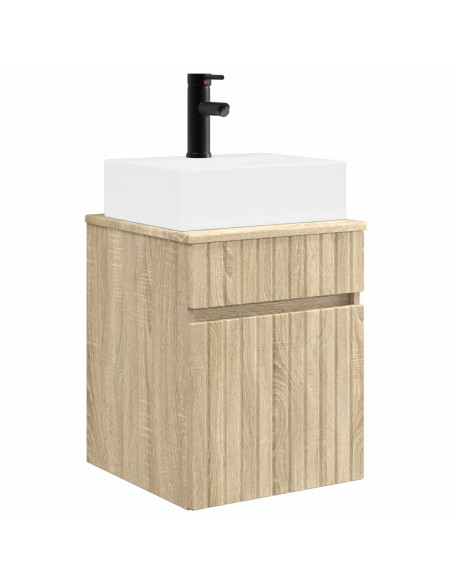 Mobile Lavabo da Parete Rovere Sonoma 39 x 41 x 62,5 cm