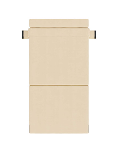 Divano Letto Pieghevole Crema 70 x 72 x 60 cm Tessuto