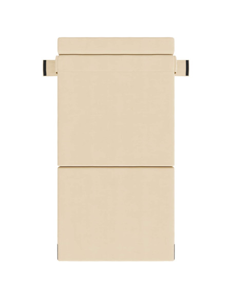 Divano Letto Pieghevole Crema 70 x 72 x 60 cm Tessuto