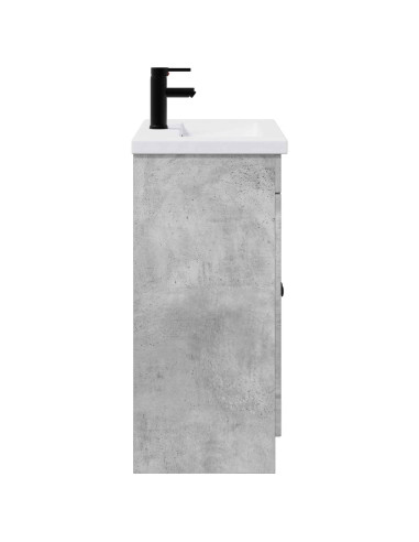 Set di mobili per il bagno Grigio Cemento 56 x 37,5 x 81 cm