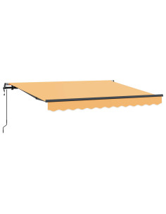 Tenda Retrattile Sabbia 400 × 300 cm Tessuto e Alluminio