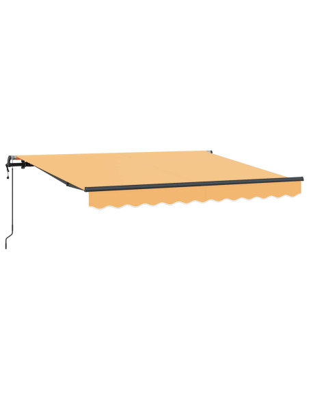 Tenda Retrattile Sabbia 400 × 300 cm Tessuto e Alluminio