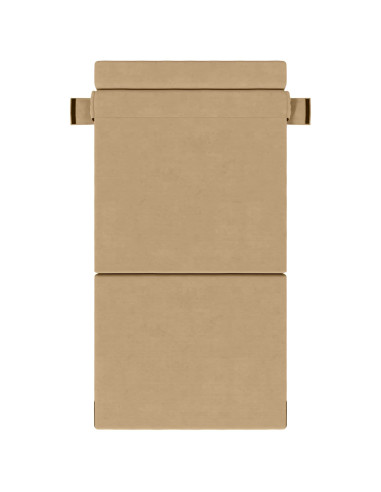 Divano Letto Pieghevole Verde Grigio 70 x 72 x 60 cm Tessuto