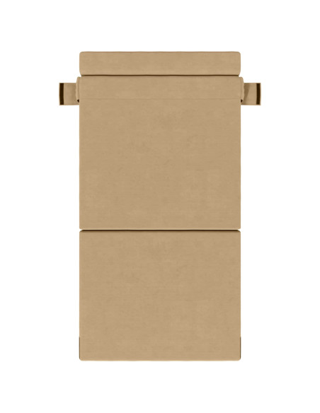 Divano Letto Pieghevole Verde Grigio 70 x 72 x 60 cm Tessuto