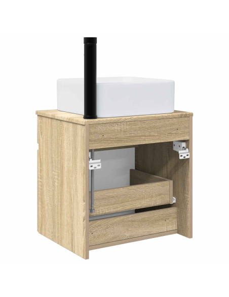 Mobile lavabo da parete Rovere Sonoma 49 x 41 x 63 cm