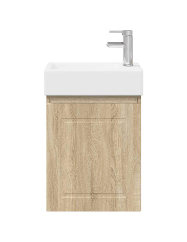 Mobile bagno con rubinetto Rovere Sonoma 45,5 x 22,5 x 84 cm