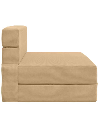 Divano Letto Pieghevole Verde Grigio 70 x 72 x 60 cm Tessuto