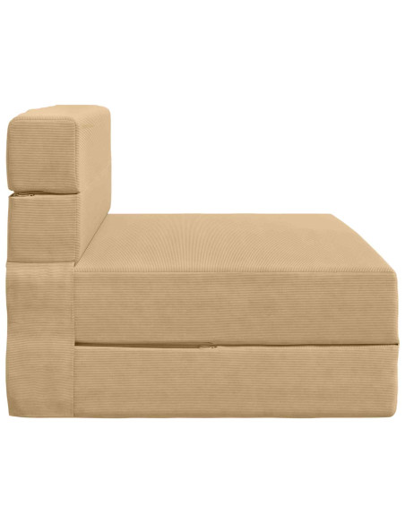 Divano Letto Pieghevole Verde Grigio 70 x 72 x 60 cm Tessuto