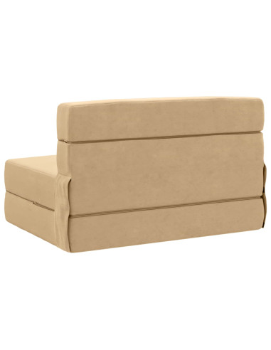Divano Letto Pieghevole Verde Grigio 70 x 72 x 60 cm Tessuto