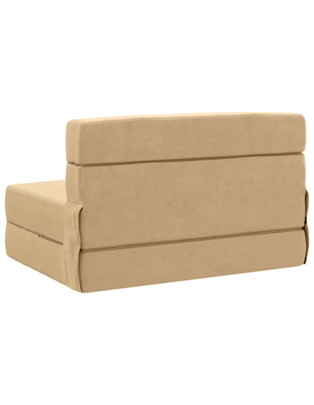 Divano Letto Pieghevole Verde Grigio 70 x 72 x 60 cm Tessuto