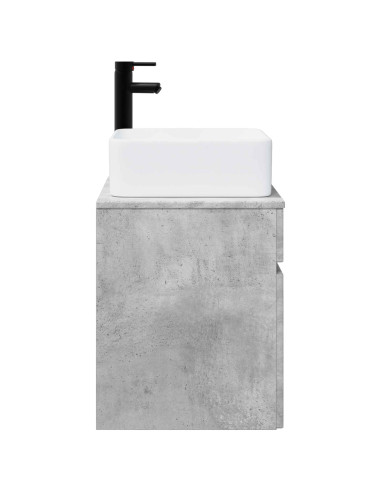 Mobile lavabo da parete Grigio Cemento 49 x 41 x 63 cm