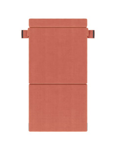 Divano Letto Pieghevole Rosso Arancio 70 x 72 x 60 cm Tessuto 2