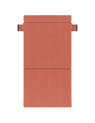 Divano Letto Pieghevole Rosso Arancio 70 x 72 x 60 cm Tessuto