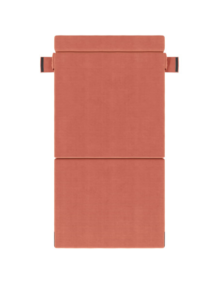 Divano Letto Pieghevole Rosso Arancio 70 x 72 x 60 cm Tessuto