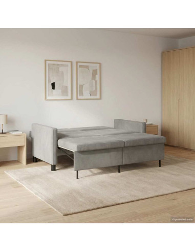 Divano letto Verde chiaro Tessuto