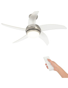 Ventilatore da soffitto con luce e telecomando Ø 110 cm 2