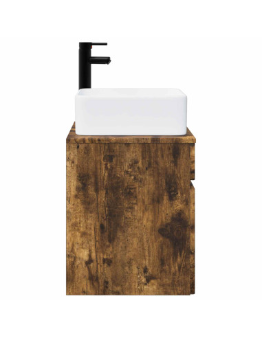 Mobile lavabo da parete Rovere Fumo 49 x 41 x 63 cm