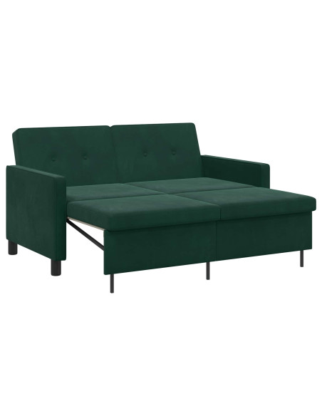 Divano letto Verde Scuro Tessuto