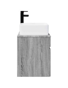 Mobile lavabo da parete Sonoma grigio 49 x 41 x 63 cm 2