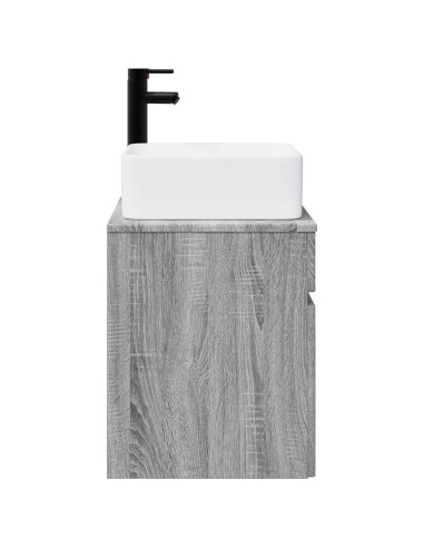 Mobile lavabo da parete Sonoma grigio 49 x 41 x 63 cm