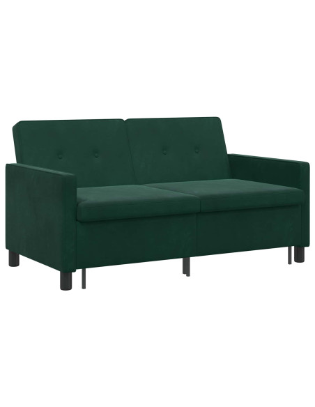 Divano letto Verde Scuro Tessuto
