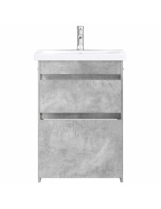 Set di mobili per il bagno Grigio Cemento 61 x 40 x 84,5 cm 2