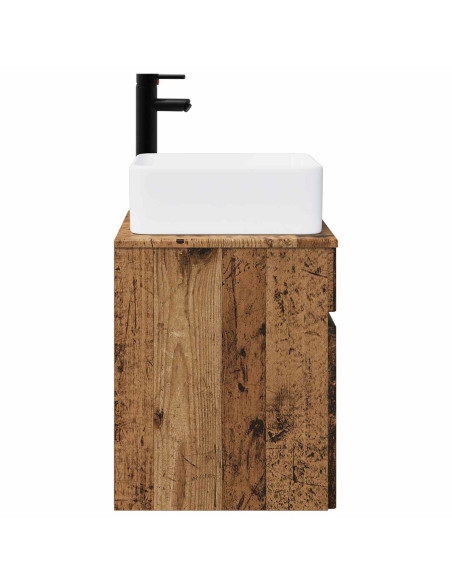 Mobile lavabo da parete Legno antico 49 x 41 x 63 cm